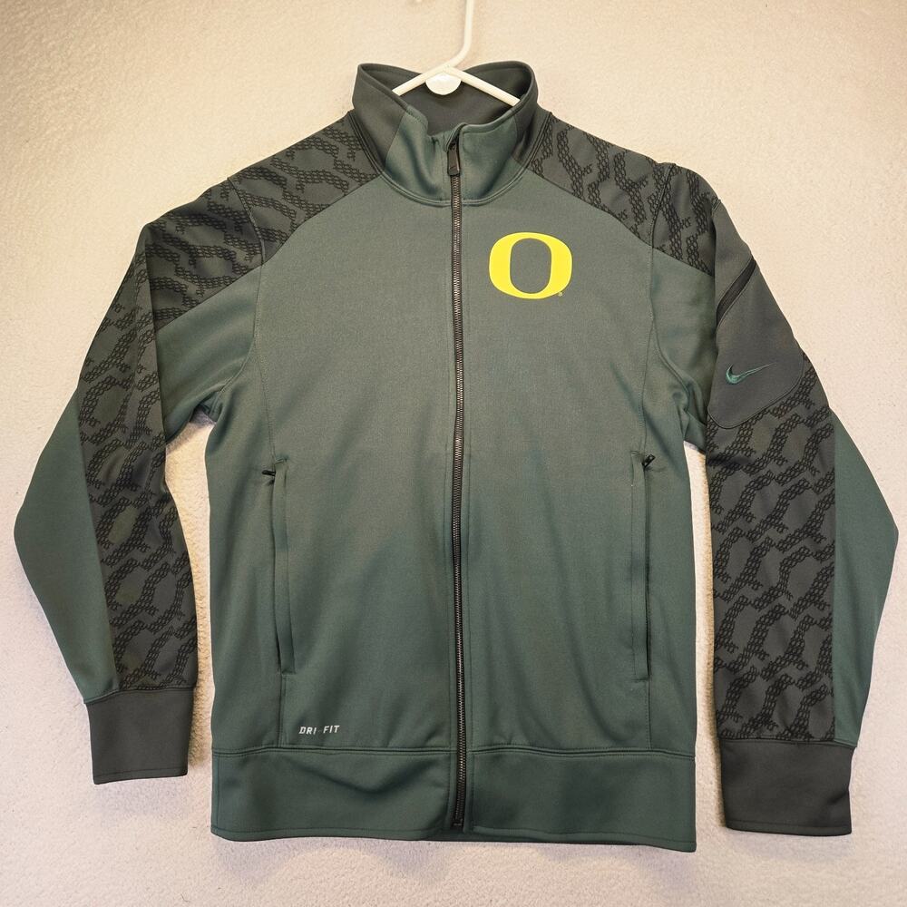 University Of Oregon Ducks Nike Jacket Mens S Full Zip Dri Fit NCAA 27635X-OD1
